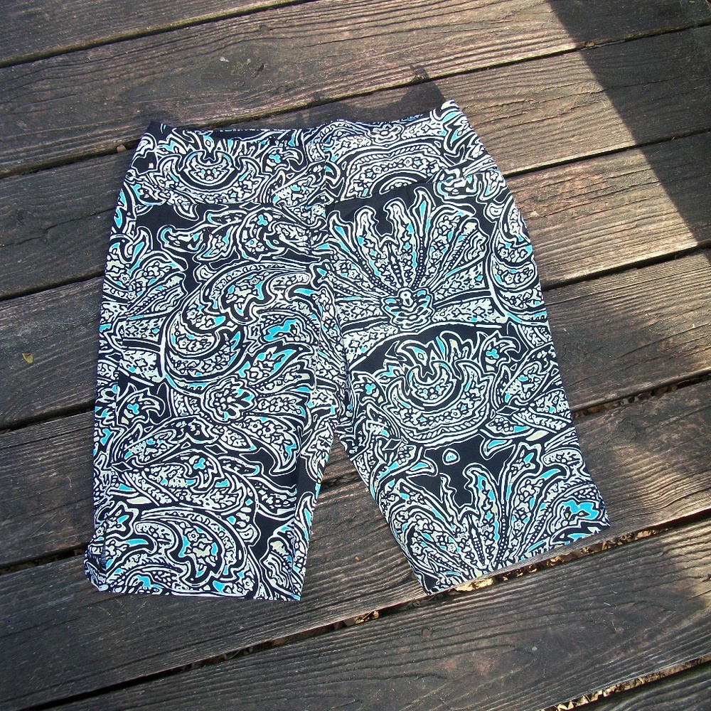 Madison Floral Print Misses Shorts Misses Size 6